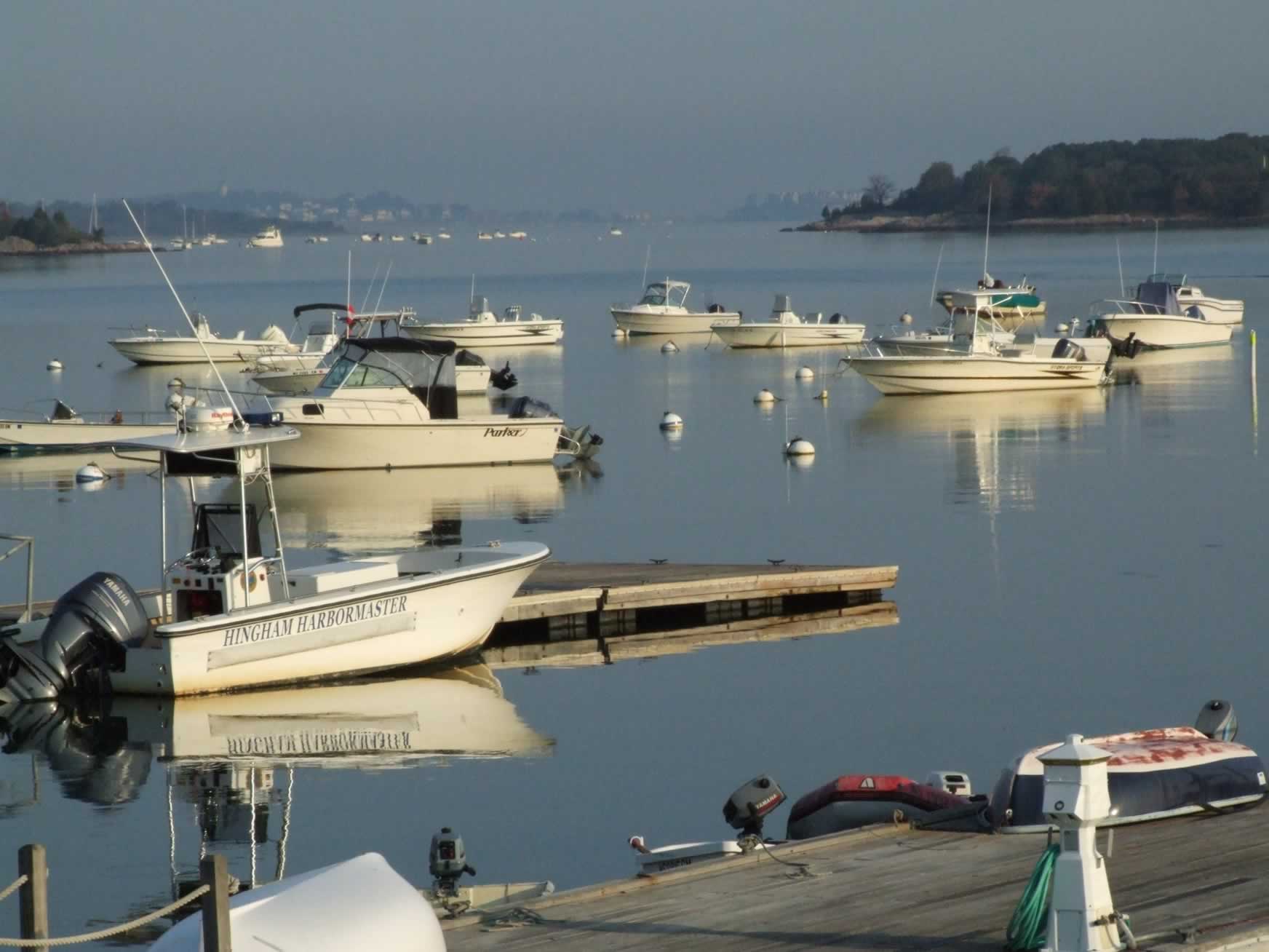 Boats Moored at Hingham Harbor 4